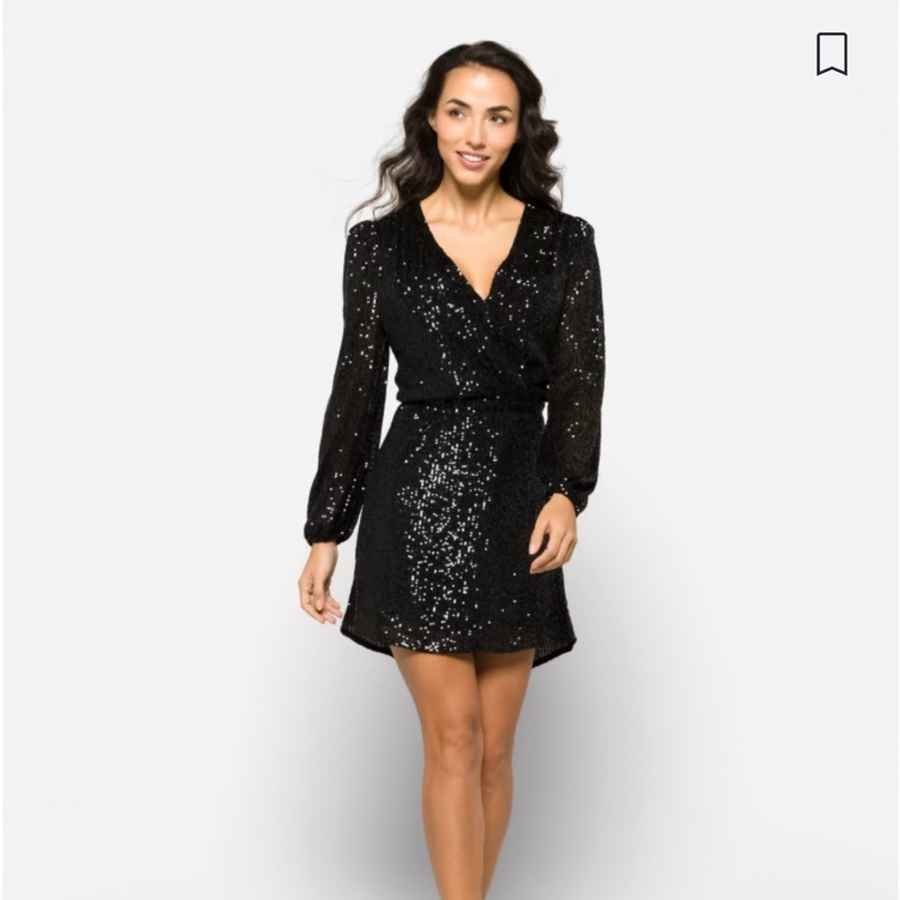 Heartloom Glenna black sequin dress